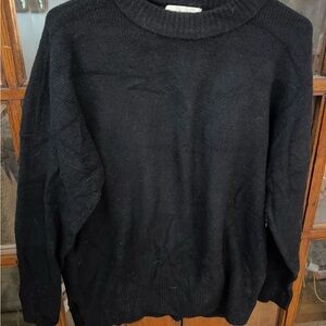 Abercrombie & Fitch Charcoal Black Soft Sweater